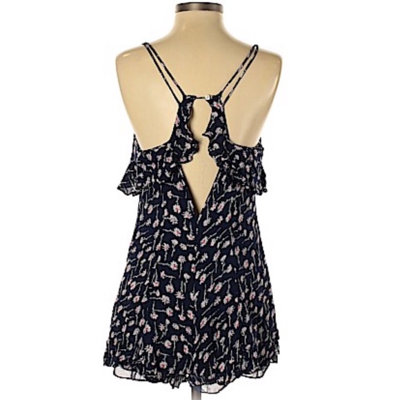 Urban Outfitters Kimchi Floral Blue Romper - Picture 5 of 5